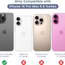 Maxdara for iPhone 16 Pro Max Magnetic Case, [Compatible with Magsafe] [TPU Bumper Shockproof Drop Protection] Wavy Frame Translucent Cute Cases for iPhone 16 Pro Max (Purple)