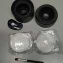 Nessus Reusable Pod Kit for Nespresso Pods Vertuo, Reuse Old Coffee Pods for Nespresso Vertuo: 100 Pcs Aluminum Foil Seal Lid, Holder, Brush, Refillable Vertuo Plus Next Capsule Machine(No Pods Come) (Black)