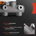 A-Premium Brake Master Cylinder with Reservoir and Sensor | Compatible with Hyundai Vehicles - Elantra 2001 2002 2003 - Replace# 585102D000