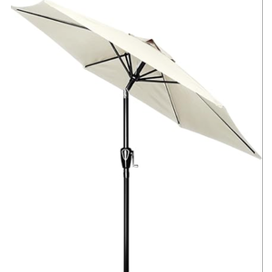 7.5 FT Patio Umbrella with 6 Sturdy Ribs,Parasol Umbrella For Outdoor,Sun Shade Beach Umbrella for Garden, Deck, Pool,Market | UV Protection, Waterproof,Button Tilt & Easy Crank Lift, Heavy Duty Frame
