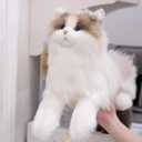 Chongker Stuffed Animals Plush - Realistic Animals Plush Toy, Lifelike Toy, Ragdoll Cat