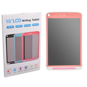 10" LCD Writing Tablet Colorful Drawing Pad Electronic Graphics Doodle Board Erasable eWriter Stylus Gift for Kids Boys Girls Pink