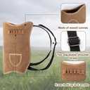 Archery Arrow Quiver with Slots, Adjustable Shoulder Strap, Portable Quiver Arrow Holder for Outdoor Hiking, Hunting, Shooting, Training, Targeting, Cosplay, Only the quiver is included