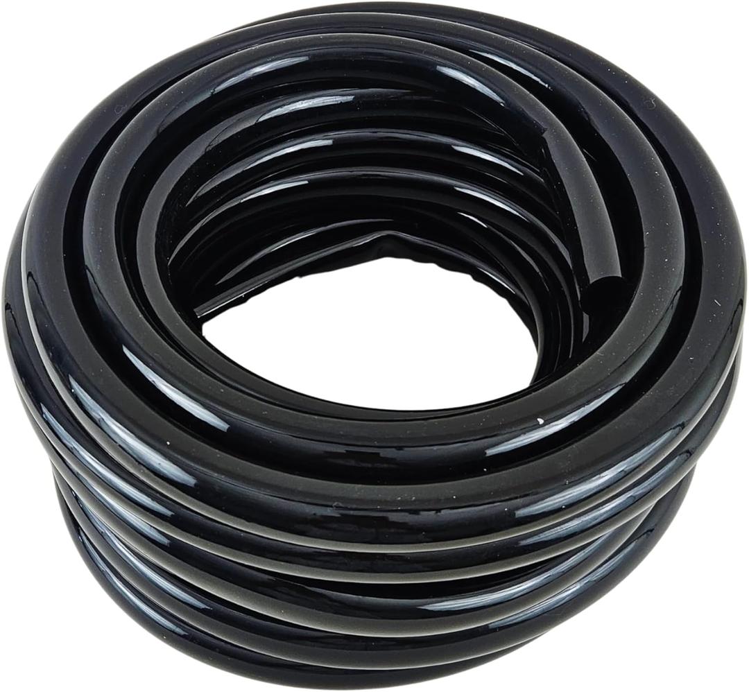 Lifegard Aquatics Flexible Black PVC Tubing 50ft Durable, Kink-Resistant Hose for Aquariums, Ponds & Water Transfer