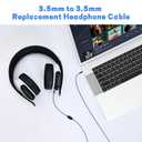 Replacement AW920H Gaming Headset Cable, Audio Cord with Inline Mute and Volume Control Compatible with Alienware AW720H AW310H AW510H 988 Alienware Dell Gaming Headset 6.5FT (Blue)