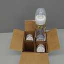 Dr. Brown's Anti-Colic Options+ Narrow Glass Baby Bottle with Level 1 Slow Flow Nipple, BPA-Free, 4 oz/120mL, 4-Pack