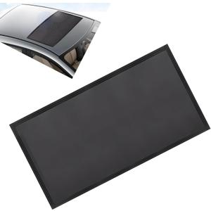 Car Sunroof Breathable Mesh, Foldable Camping Accessories, No Tool Installation, 39x25.5In Universal Automotive Sunroof Sun Protection (Black)