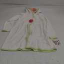 Girls Swim Cover Up Bathrobe Toddler Hooded Terry Cloth Beach Kids Towel Robe Coverups Pool White Wraps (6Y)