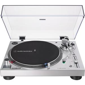Audio-Technica AT-LP120XUSB-SV Direct-Drive Turntable (Analog & USB), Fully Manual, Hi-Fi, 3 Speed, Convert Vinyl to Digital, Anti-Skate and Variable Pitch Control, Silver