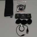 RDE Wireless GO II Ultra-compact Dual-channel Wireless Microphone System with Built-in Microphones, On-board Recording and 200m Range for Filmmaking, Interviews and Content Creation (Black)