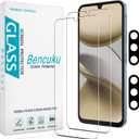 (2+2 Pack) Screen Protector for Samsung Galaxy A16 5G Tempered Glass with Camera Lens Protector, Anti Scratch, Bubble Free
