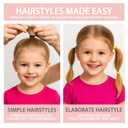 2 x 500 Pcs Baby Hair Ties for Toddlers and Girls, Soft Elastic Ponytail Holders, Kids Seamless Hair Bands for All Hair Types, 16 Colors