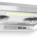 Pacific Range Hood, 900 CFM, 30 Inches, Stainless Steel, Auto Heat Cleaning, 3-way ducting options, PW2300HAS