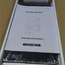 Slim Charging End Table with Storage - For Small Spaces and Bedroom (Rustic Brown)