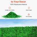 VEVOR Artificial Boxwood Panels 24pcs, 10 x 10 in Boxwood Hedge Wall Panel Artificial Grass Backdrop, 1.6 in Green Fake Grass Wall for Privacy Fence Decor Indoor Outdoor Garden Backyard