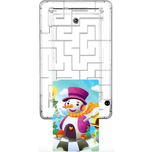 2 Pieces Present Card Holder Maze Puzzle - Creativity Plastic Puzzle Box With Intellectual Pinball Machine Game - Fun and Challenging for Teens Adults (Clear)