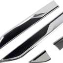 HIGH Flying for VW Volkswagen Atlas 2018-2024 Car Exterior Accessories Emblem Badge Front Side Fender Sticker Chrome with Black ABS 4pcs