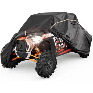 KEMIMOTO UTV Cover 4 Seater Compatible with Polaris RZR Pro XP 4, Ranger Crew 1000, Kawasaki Teryx KRX 4 1000, Can-Am Defender MAX, Commander MAX, Uforce 1000 XL, Pioneer 1000-6, 162''x66''x73'' (Large)
