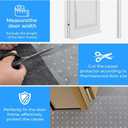 Pet Carpet Protector for Doorways - 14.9x43.3 Clear Heavy-Duty PVC Scratch Guard | Waterproof, Non-Toxic, Cut-to-Fit Runner for Dogs & Cats (Stops Scratching, Stains) (Clear, 2 PC)