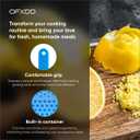 Graters for Kitchen - Grater with Handle - Plastic Shredder Kitchen with Container - Hand Grater for Boiled Potatoes, Carrots, Beets, Prepping Fruit Purees, 2 Pcs