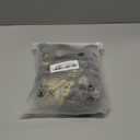 TWAYFEL Grey Fake Beard for Wizard Cosplay Realistic Gray Curly Mustache Halloween Costume Facial Hair Accessory 8 Inches (White)