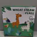 Wheat Straw Dinner Plates Set 10 Inch Reusable Unbreakable Microwave & Dishwasher Safe Plates for Kitchen 4 PCS - Mondrian