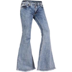 EVEDESIGN 70s Outfits Bell Bottom Pants for Men,Mens Bell Bottom Jeans Flared Jeans (Blue, M)