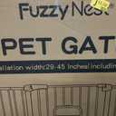 29"-45" Baby Gate, No Drilling Auto Close Dog Gate Indoor, White