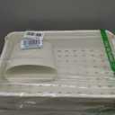 HBTower Utility Rolling Cart 3-Tier, Mobile Utility Cart with Lockable Caster Wheels,Storage Shelves Organizer Cart, 3 Hanging Baskets, Easy Assembly,for Bathroom, Kitchen, Office, Workshop