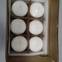 Candle Charisma White Pillar Candles Bulk Pack of 6  (3x4 Inch) Long-Lasting 70-Hour Burn, Dripless & Smokeless  Perfect for Hassle-Free Decor at Weddings, Fall Table Centerpieces & Special Events