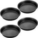 Tosnail 4 Pack 9" Nonstick Round Cake Pan Set for Baking Layer Cake Pans Pie Tart Pizza