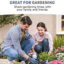 LANON Gardening Gloves for Men Women, 2 Pairs Nitrile Coated Garden Gloves with Grip, Breathable B.COMB AIR Technique, Dusty Olive & Bluebird, Large