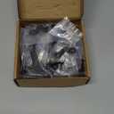 khtumeware 6 Pack 3 Inch Matte Black Hand Rail Bracket Heavy Duty Hardware for Stairways, Home or Office Stair Support Handrail Brackets