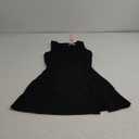 QINSEN Womens Crew Neck Tennis Dress Sleeveless Side Slit Golf Athletic Dress Build in Shorts with Pockets (Small, Black)