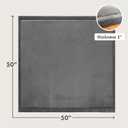 Hakuna Matte CloudSoft Play Mat - Dark Gray 50" x 50" Waterproof | Super Soft & Safe Baby Rug Luxury Nursery Decor Extra Thick Cushioned Comfort for Tummy Time & Play OEKO-TEX Certified