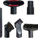 GIBTOOL Vacuum Attachments Accessories Cleaning Kit Brush Nozzle Crevice Tool for 1 1/4 inch & 1 3/8 inch Standard Hose 6pcs