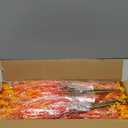 Geegoods 16 Bundles Artificial Fall Flowers Outdoor  Faux Lavender Flowers with Monkey Grass UV Resistant Plastic Faux Plants for Halloween Front Door Porch Patio Yard Balcony Decor, Orange Color