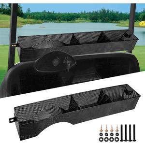 Roykaw EZGO RXV Front Storage Basket Tray Organizer for 2008-up Golf Cart Models - Upgrade One Piece Solid Design/More Sturdy and No Rattles