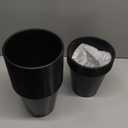 Layhit 24 Pcs Plastic Ice Buckets for Parties 3 Liters Wine Bucket Portable Ice Holder Disposable Wine Cooler for Party Wedding Party Beverages Champagne Soda and Beer (Black)