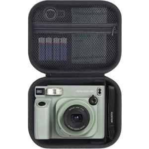 Storage Case Compatible with Fujifilm INSTAX Wide 400 / Wide 300 Instant Camera (Black Case)