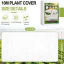 Plant Covers Freeze Protection, 10x33FT Reusable Thickened Winter Floating Row Covers, Frost Cloth Blanket Shade Cloth Garden Fabric Plant Cover for Raised Beds Vegetables Insect Winter Frost