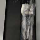 Silver Cake Cutting Set for Wedding, Cake Knife and Server Set, Bride & Groom Cutter Server Set and Forks, Birthday, Wedding, Bridal Shower Gifts for Couples