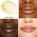 2 x Too Faced Kissing Jelly Lip Oil Gloss | Hydrating Lip Oil + Gloss Hybrid for Instant Moisture and Shine (10 Pia Colada (Clear With Gold Shimmer))