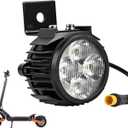 SUNGOOYUE E Bike Headlight, ABS Electric Scooter Headlight for G2 Pro Max, LED Headlamp with Horn Combo, Bright Front Light Replacement for Night Riding Safety Urban Commute