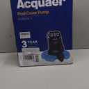 Acquaer 1/4 HP Automatic Swimming Pool Cover Pump, 2250 GPH Submersible Sump Pump with 3/4 Check Valve Adapter & 25ft Power Cord, Water Removal for Pool, Hot Tubs, Rooftops, Water Beds and more