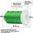 Simthread 63 Colors Polyester Compatible with Brother Embroidery Machine Thread Kit 40 Weight Compatible with Brother Babylock Janome Singer Pfaff Husqvarna Bernina Embroidery Sewing Machines 550Y