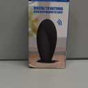 Upgraded Digital TV Antenna Indoor【1200+ Miles Super Long Range】【Smart Chip for Local HD Channels】-with Amplifier Signal Booster, Supports 4K 1080p for Smart & Older TVs, 18ft Coax Cable (Gloss Black)