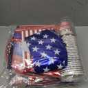 2 x 154pcs 4th of July Party Supplies Set for 24 Guests, Patriotic Decorations and Tableware with Paper Plates, Napkins, Cups, Cutlery, Tablecloth, USA Banner, Balloons for Independence Day Memorial Day