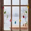 Veemoon 1PC Felt Ball Garland Adorable Xmas DIY Knitted Hanging Decor Decorative Xmas Outdoor Party Pendant