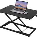 Standing Desk Converter Adjustable Height,Keyboard Riser for Stand Up Desk Riser,Computer Keyboard Stand for Desktop,Ergonomic Sit Stand Computer Workstations Black Size 23.6 Inch